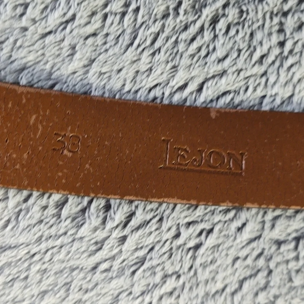 Lejon Genuine Leather Snakeskin Belt Sz 38